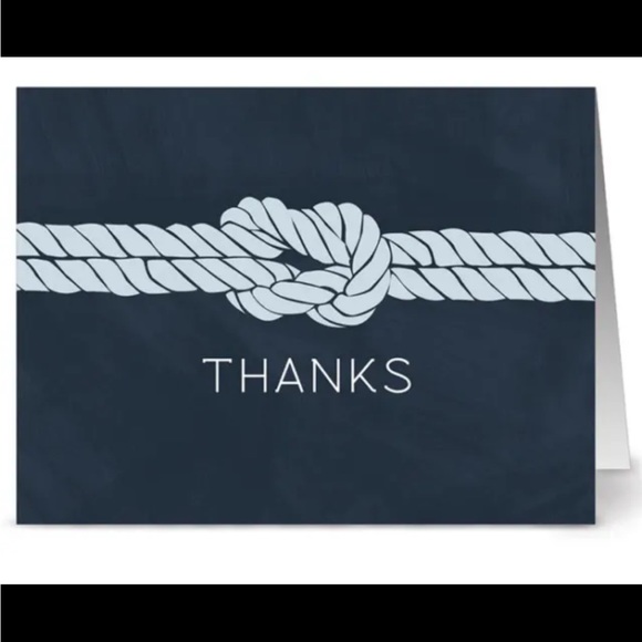 Nautical Theme Thank You Cards - 6 Designs - Gray Envs. 28 cards - Picture 6 of 7